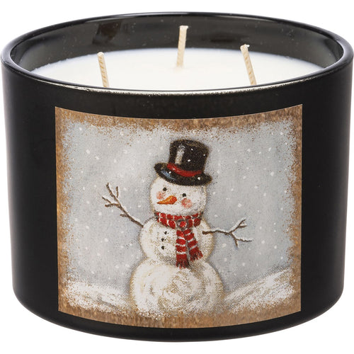 Snowman Jar Candle - Sugar Cookie Scent