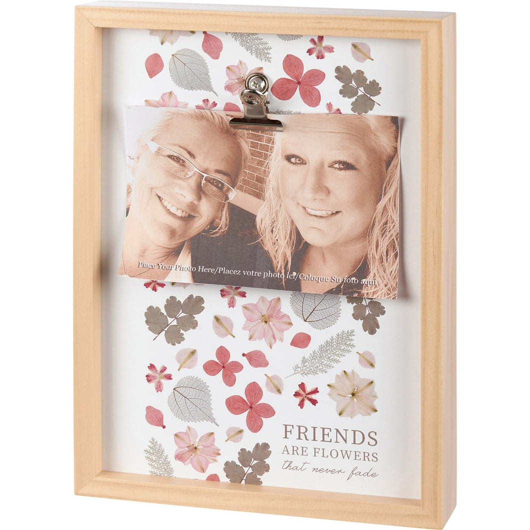 Friends Are Flowers Inset Box Frame