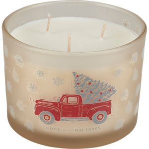 Home For The Holidays Jar Candle - Peppermint