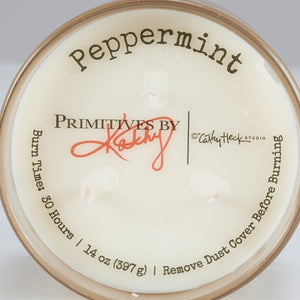 Home For The Holidays Jar Candle - Peppermint