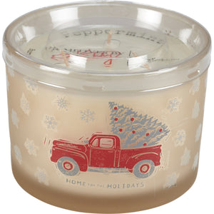 Home For The Holidays Jar Candle - Peppermint