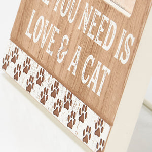 Love And A Cat Photo Frame