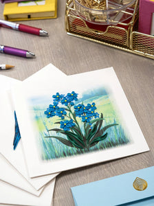 Quilled Forget-me-not Greeting Card