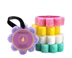 French Lavender Wildflower Bath Sponge - 14+ Washes