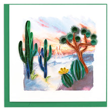 Load image into Gallery viewer, Desert Landscape Quilling Card
