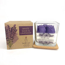 Load image into Gallery viewer, White Sage &amp; Lavender Soy Wax Candle - 10oz
