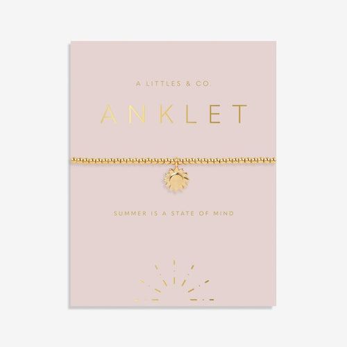 Anklet - Gold Sun,  10.2