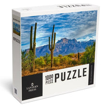 Load image into Gallery viewer, Arizona Saguaros &amp; Mountains - 1000 Piece Puzzle
