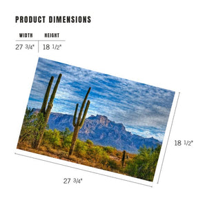 Arizona Saguaros & Mountains - 1000 Piece Puzzle