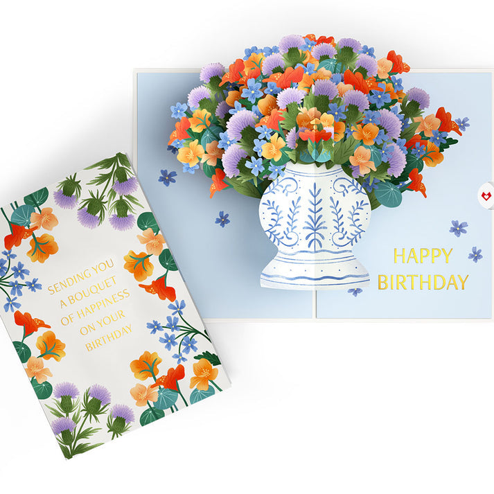 Birthday Bouquet of Happiness Lovepop Card