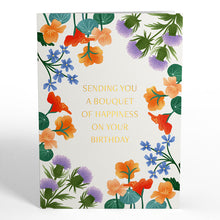 Load image into Gallery viewer, Birthday Bouquet of Happiness Lovepop Card
