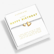 Load image into Gallery viewer, Boxed A Little &#39;Happy Birthday&#39; Bracelet
