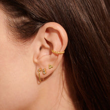 Load image into Gallery viewer, CZ Gold Stacks of Style Earrings Set
