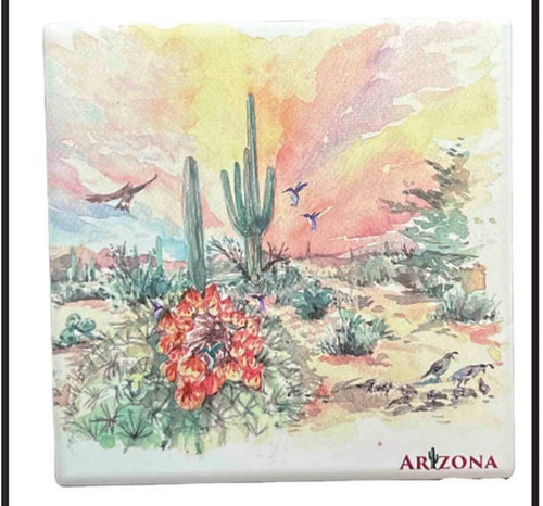 Ceramic Coaster - Arizona Sunrise