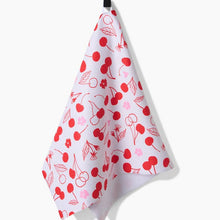 Load image into Gallery viewer, Cute Cherry Kitchen Tea Towel by Geometry
