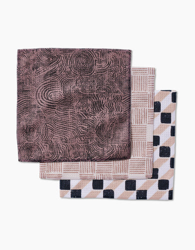 Chiseled Dishcloth Set of 3 by Geometry