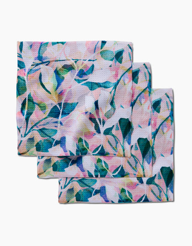 Painted Foliage Dishcloth Set of 3 by Geometry