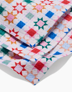 Patchwork Picnic Dishcloth Set of 3 by Geometry