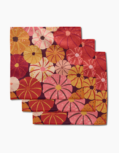 Spicy Pumpkins Dishcloth Set of 3 by Geometry