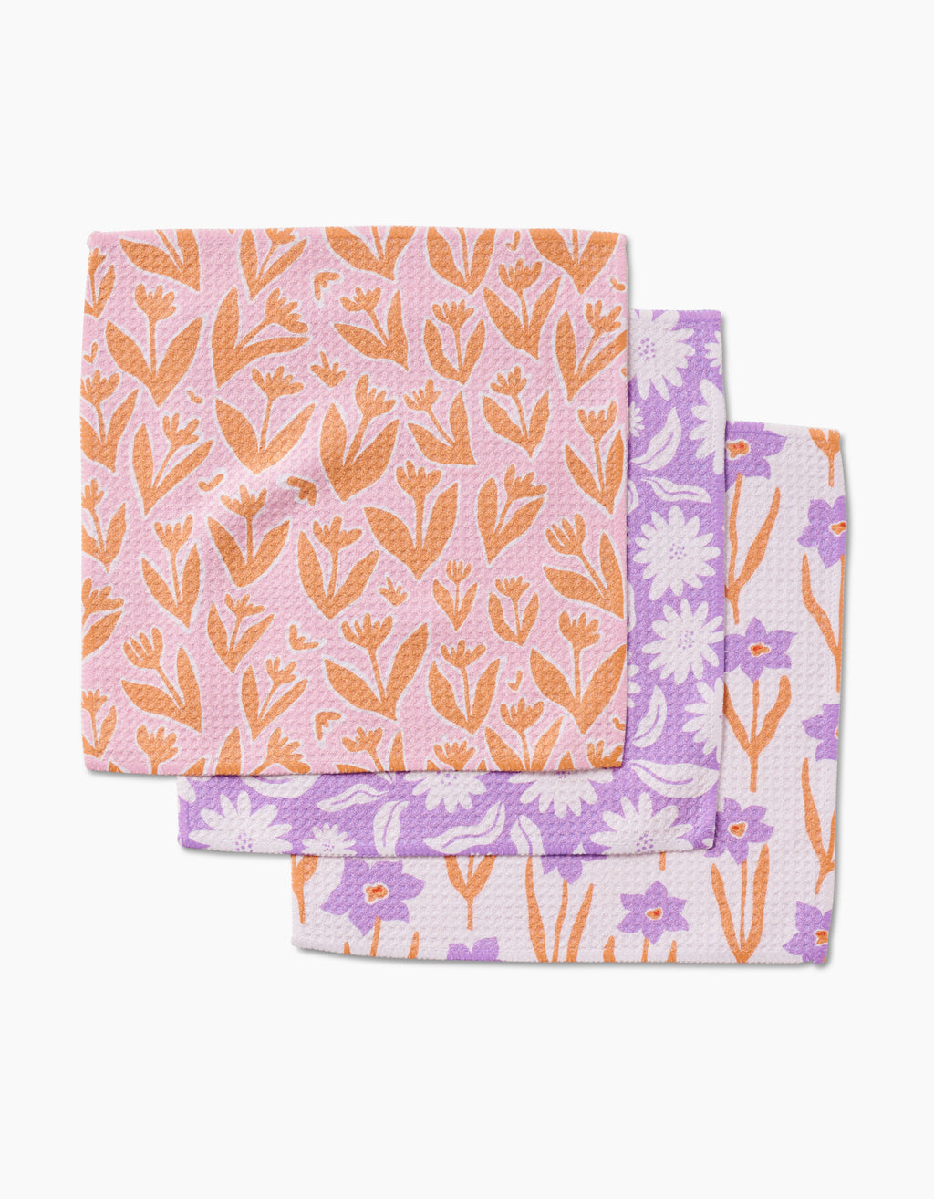 Spring Flowers Dishcloth Set of 3 by Geometry