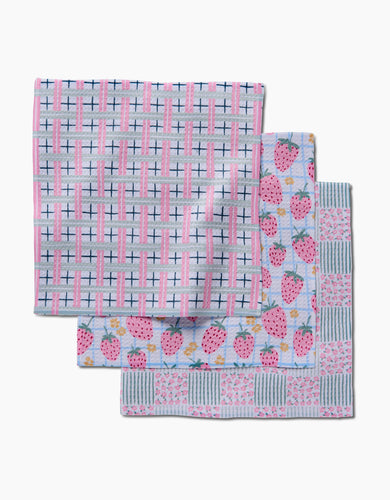 Spring Picnic Dishcloth Set of 3 by Geometry