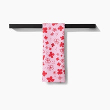 Load image into Gallery viewer, Dogwood Hearts Kitchen Tea Towel by Geometry
