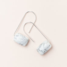 Load image into Gallery viewer, Floating Stone Earring - Howlite/Silver
