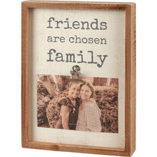 Load image into Gallery viewer, Friends Are Chosen Family Inset Box Frame
