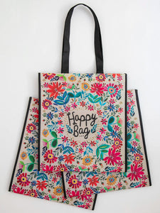 XL Tote - Happy Bag  Bright Florals