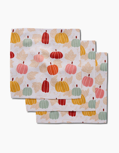 Golden Fall Field Dishcloth Set of 3 by Geometry