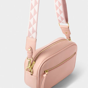 Hallie Crossbody Crossbody Bag with Blossom Pink