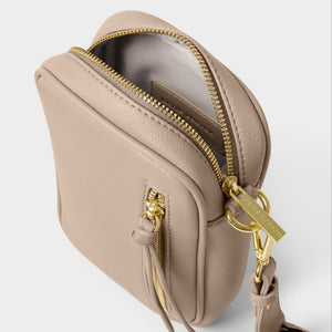 Hallie Small Crossbody Bag - Light Taupe