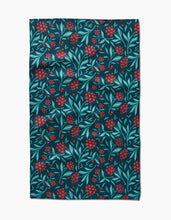 Load image into Gallery viewer, Holiday Blooms Kitchen Tea Towel by Geometry
