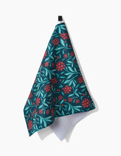 Load image into Gallery viewer, Holiday Blooms Kitchen Tea Towel by Geometry
