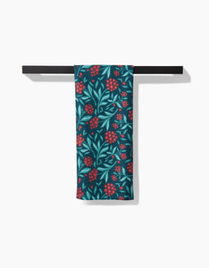 Holiday Blooms Kitchen Tea Towel by Geometry