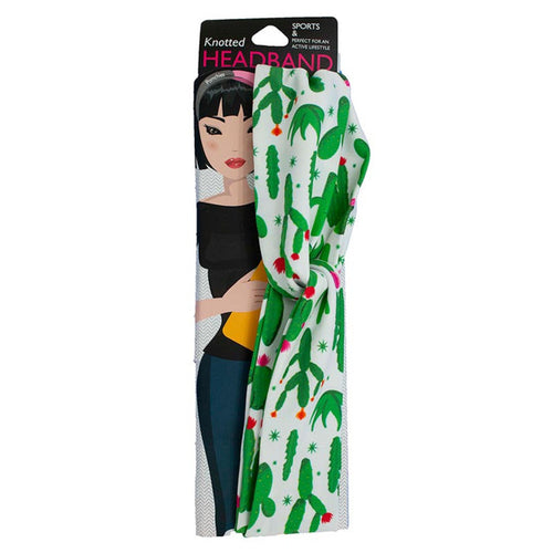 Knotted Headband - Cactus Bloom