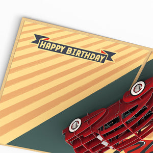 Happy Birthday Classic Car Lovepop Card