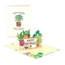 Load image into Gallery viewer, Happy Birthday Plants 3D Card
