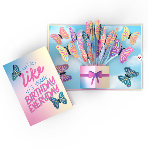 Act Like It's Your Birthday Butterflies Lovepop Card