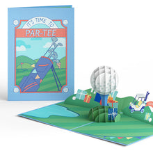 Load image into Gallery viewer, Time to Par-Tee Birthday Golf Lovepop Card
