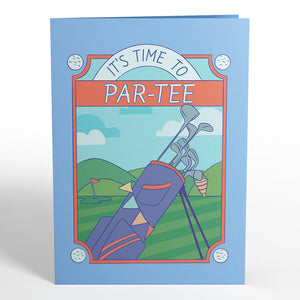 Time to Par-Tee Birthday Golf Lovepop Card