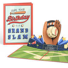 Load image into Gallery viewer, Grand Slam Birthday Baseball Lovepop Card
