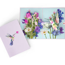 Load image into Gallery viewer, Love in Bloom Hummingbird Lovepop Card
