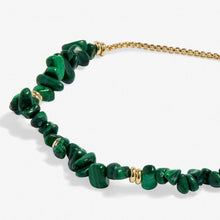 Load image into Gallery viewer, Malachite Manifestones Adjustable Bracelet In Gold-Tone Plating
