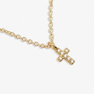 Mini Charms Pavé Cross Necklace