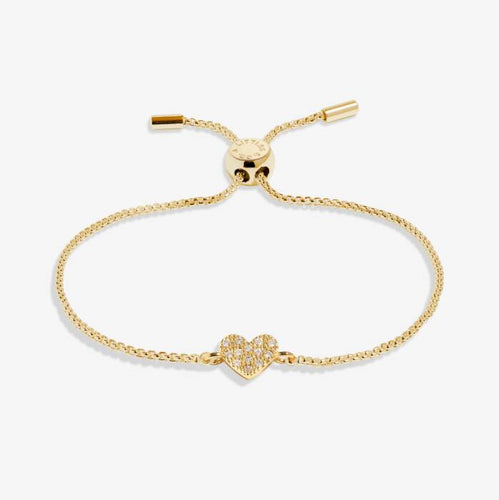 Mini Charms Pavé Heart Bracelet