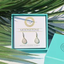 Load image into Gallery viewer, Gemstone Collection: Moonstone Stone Earrings

