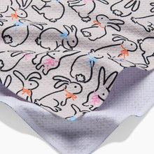 Load image into Gallery viewer, Playful Bunnies Kitchen Tea Towel by Geometry
