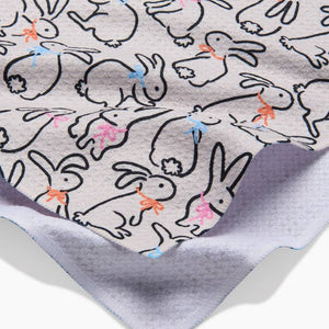 Playful Bunnies Kitchen Tea Towel by Geometry