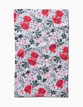 Load image into Gallery viewer, Poinsettia Bramble Kitchen Tea Towel by Geometry
